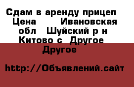 Сдам в аренду прицеп › Цена ­ 1 - Ивановская обл., Шуйский р-н, Китово с. Другое » Другое   